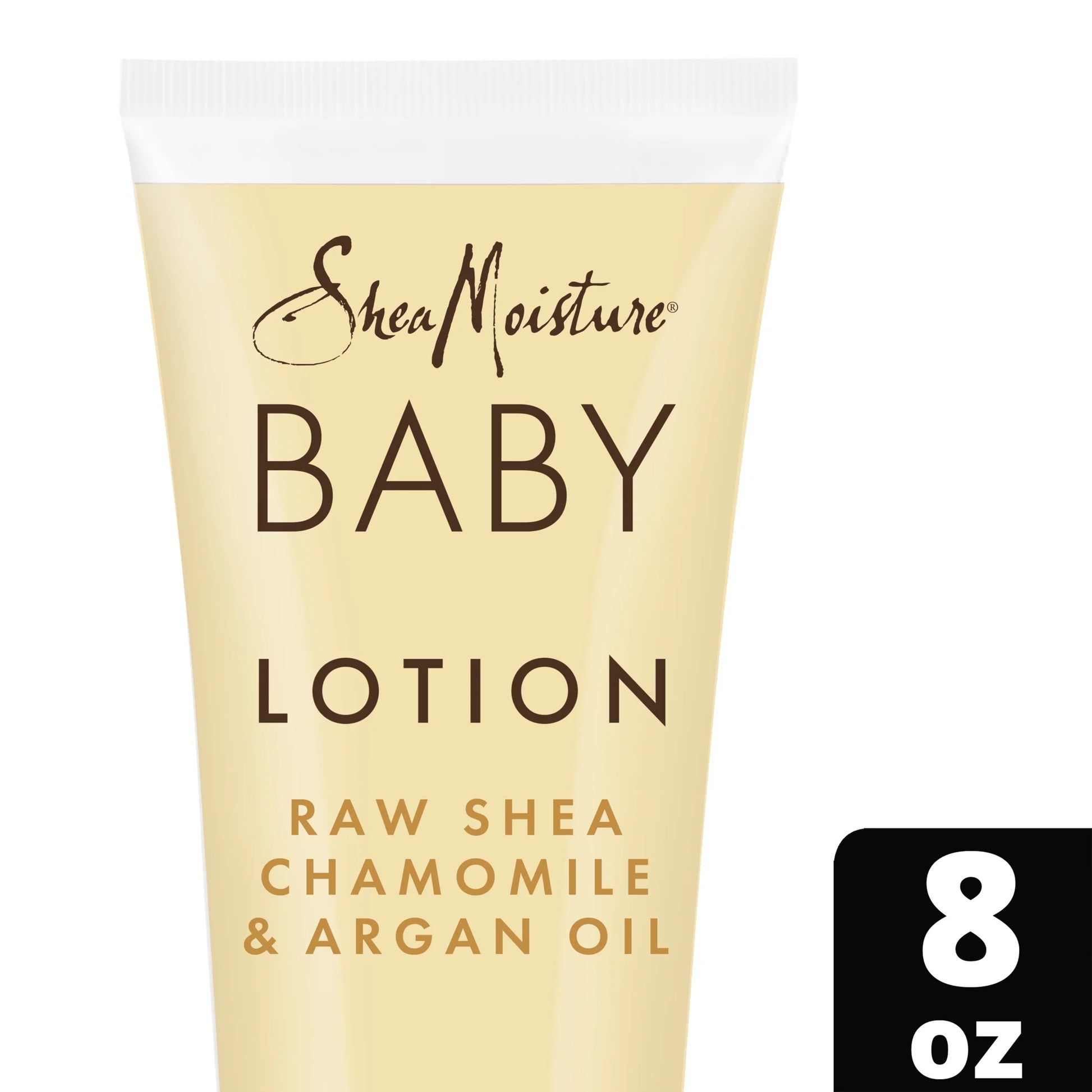 Moisturizing Baby Lotion for Dry Skin Raw Shea Chamomile & Argan Oil, 8 Oz