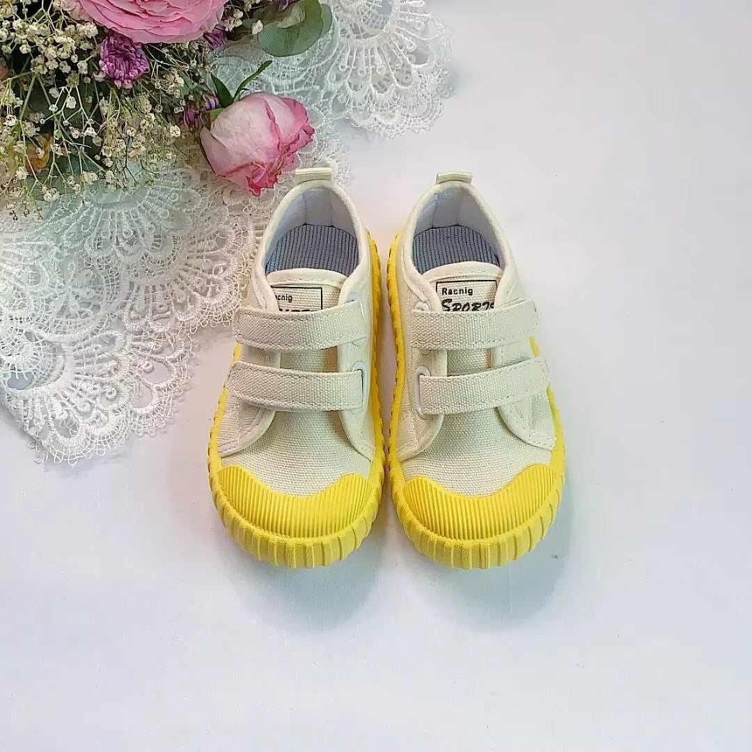 Кроссовки Детские Kids Canvas Shoes Korean Contrast Casual Shoe Spring Soft Soled Students Shoe Baby Girl Shoe Teniszapatos Niña