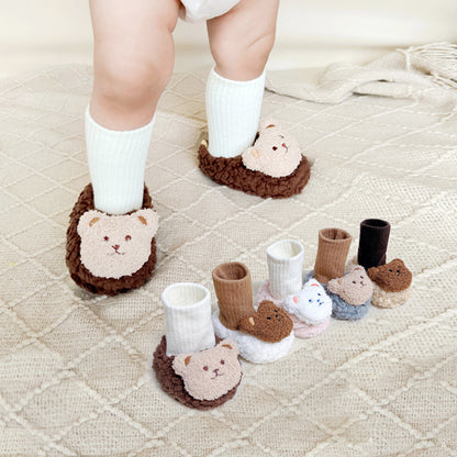 Thick Cotton Shoe Cover Baby Foot Protector Plus Velvet