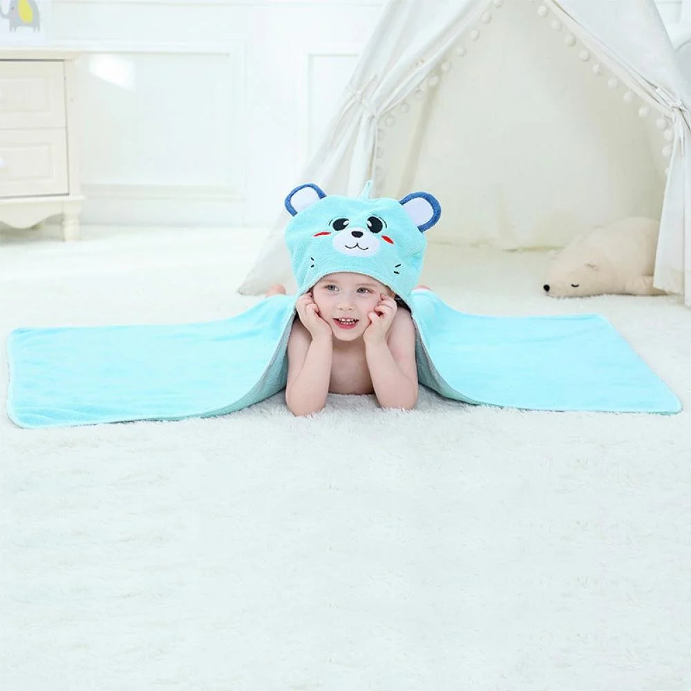 Solid Print Polyester Towel & Washcloth