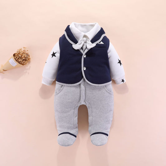 Baby boy gentleman romper