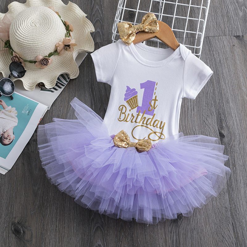 Baby Girl Birthday Dress Baby Girl Romper Princess Dress