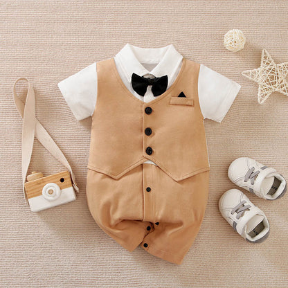 Summer Baby Boy Gentleman Jumpsuit