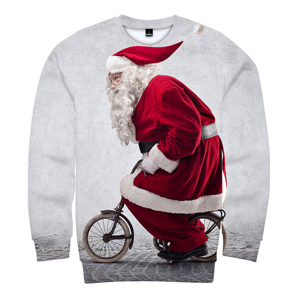 Cycling Santa Sweat Shirt