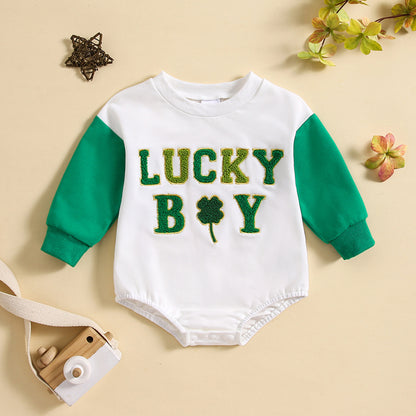 Letter Pattern Baby Cute Rompers Jumpsuit