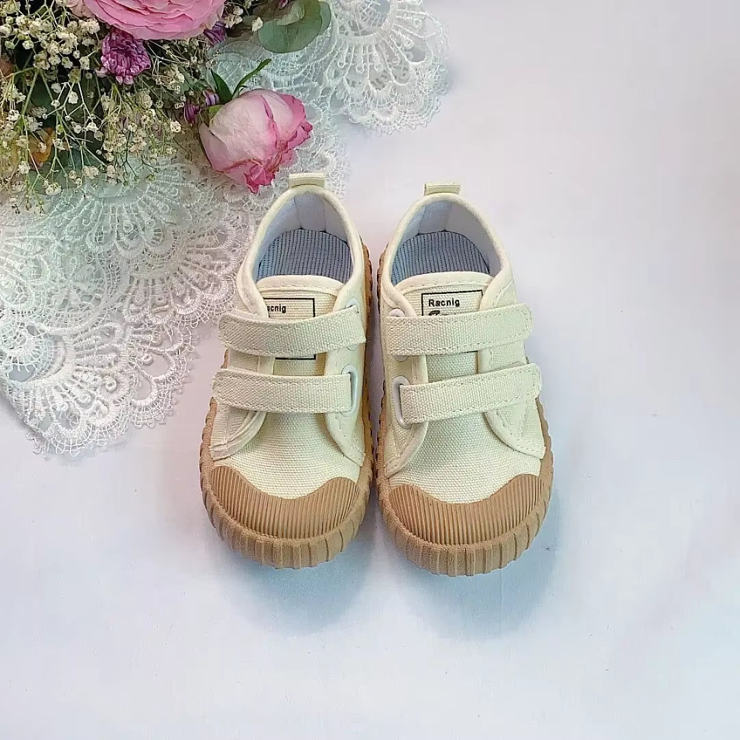 Кроссовки Детские Kids Canvas Shoes Korean Contrast Casual Shoe Spring Soft Soled Students Shoe Baby Girl Shoe Teniszapatos Niña