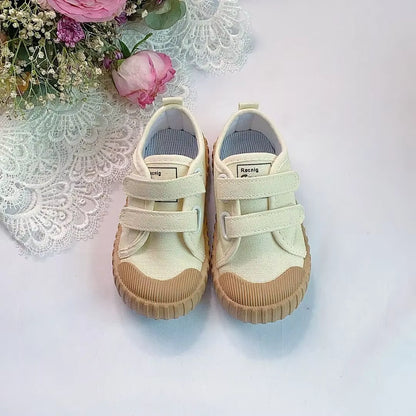 Кроссовки Детские Kids Canvas Shoes Korean Contrast Casual Shoe Spring Soft Soled Students Shoe Baby Girl Shoe Teniszapatos Niña