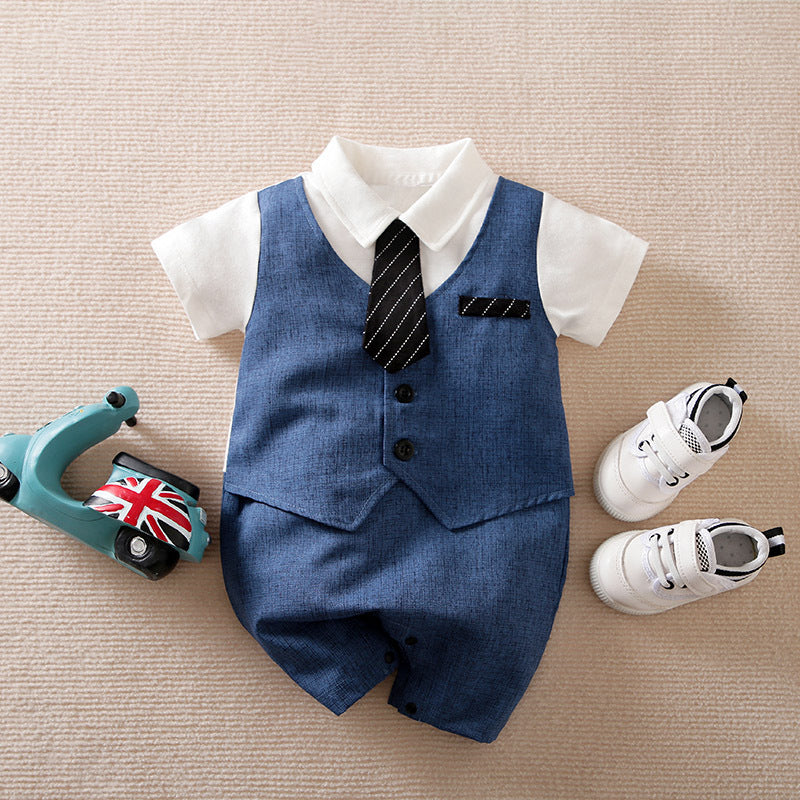 Summer Baby Boy Gentleman Jumpsuit