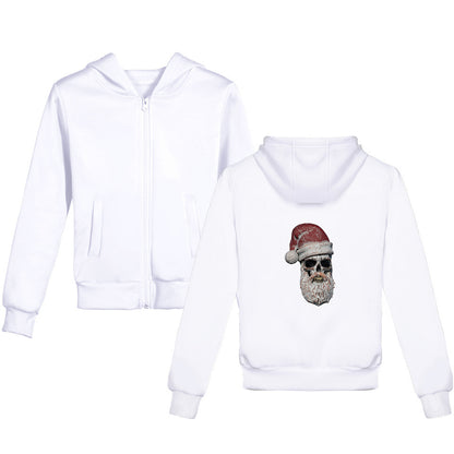 3D Skull Santa Sweat Shirt