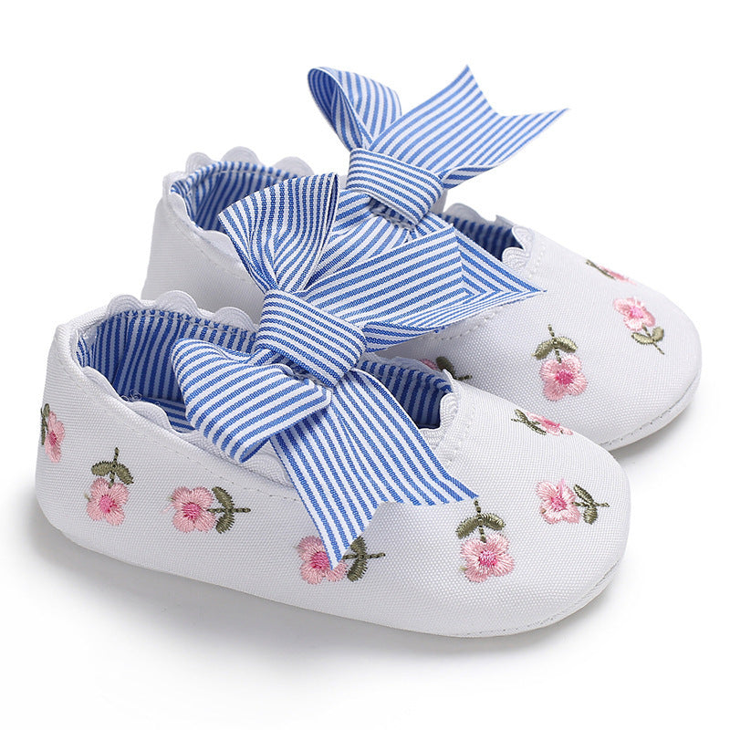 Bowknot Baby Shoes Girl Toddler Anti-Slip Shoe