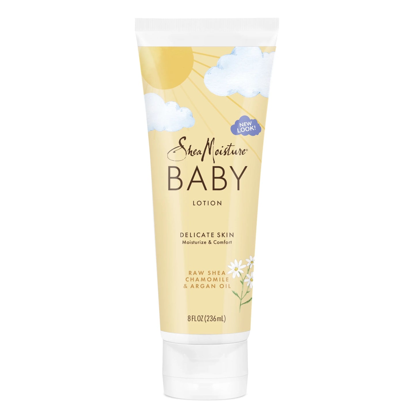 Moisturizing Baby Lotion for Dry Skin Raw Shea Chamomile & Argan Oil, 8 Oz