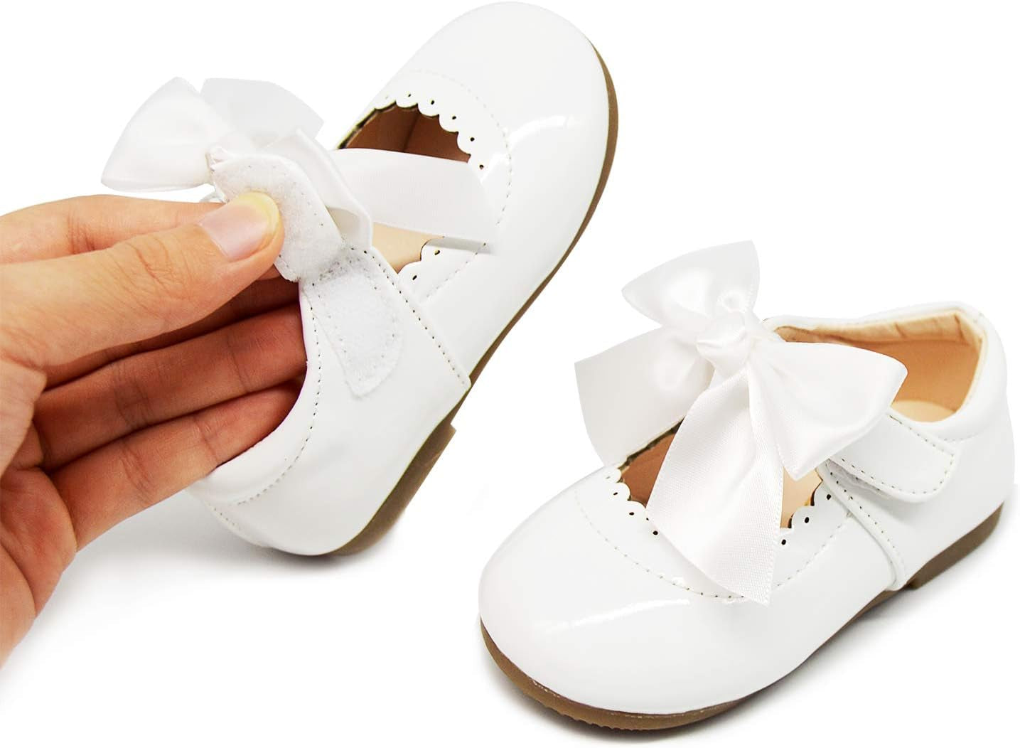 Toddler Baby Girls Dress Shoes Ballet Sparkle Wedding Party Princess Mary Jane Ballerina Flats Shoes for Girls