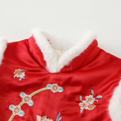 Onesie Winter Baby Triangle Rompers Baby Girl Jumpsuit