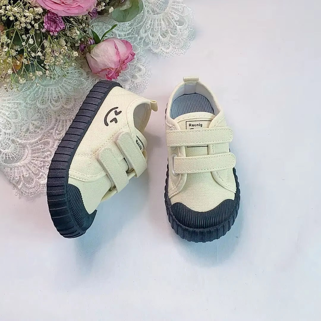 Кроссовки Детские Kids Canvas Shoes Korean Contrast Casual Shoe Spring Soft Soled Students Shoe Baby Girl Shoe Teniszapatos Niña