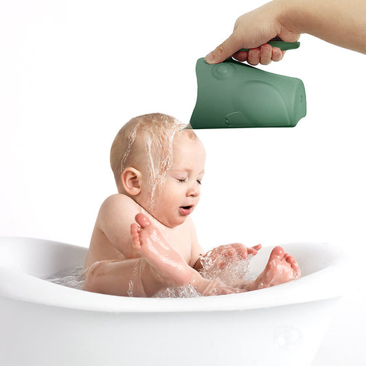 Baby Silicone Shampoo Cup Shower Spoon